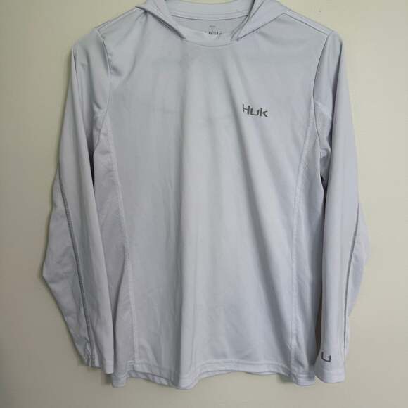 Huk Icon X Long Sleeve Hoodie - Performance Fishing Shirt - Picture 1 of 5